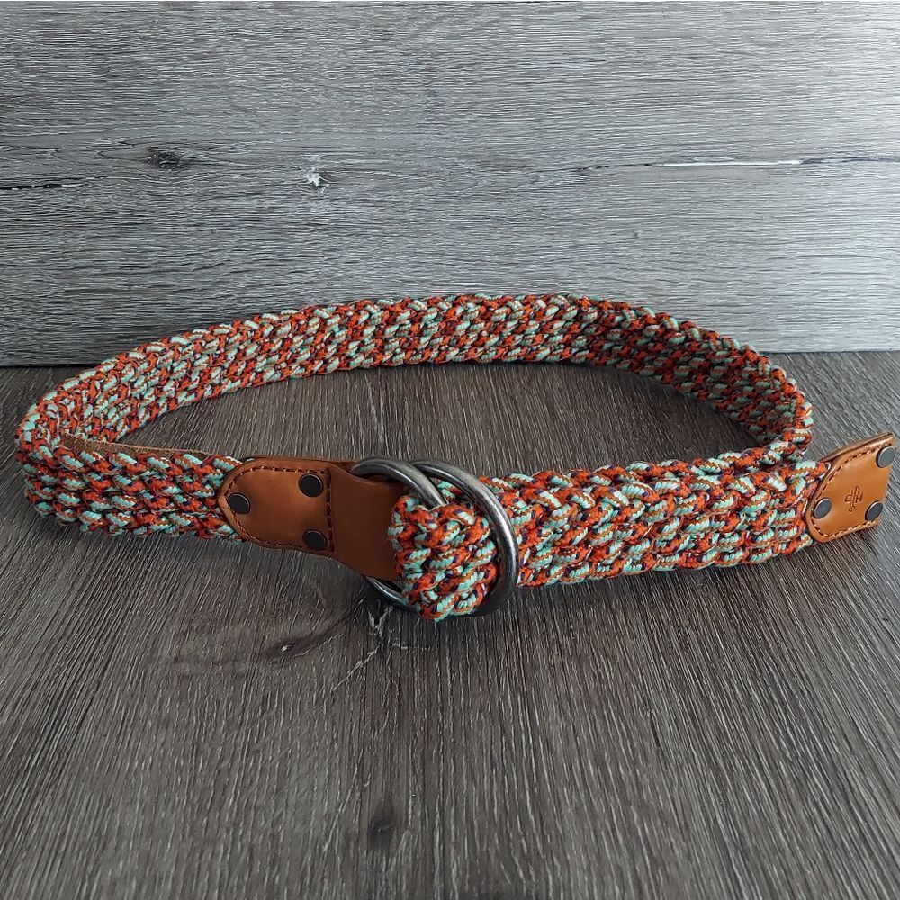 Cole Haan Multicolor Braided Belt Size 38